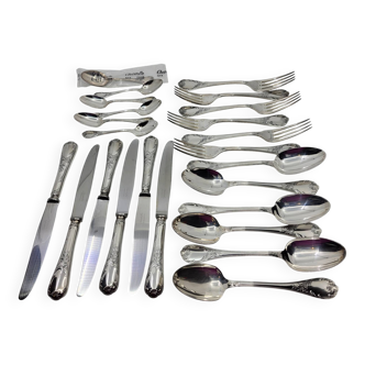Christofle silverware model Marly (set of 24) France
