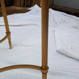 Neo-classic coffee table in glass and brass 1960/70