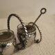 Silver-plated metal salt and pepper shakers