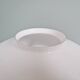 Large Art Deco pendant light in conical white opaline, 1920s-30s