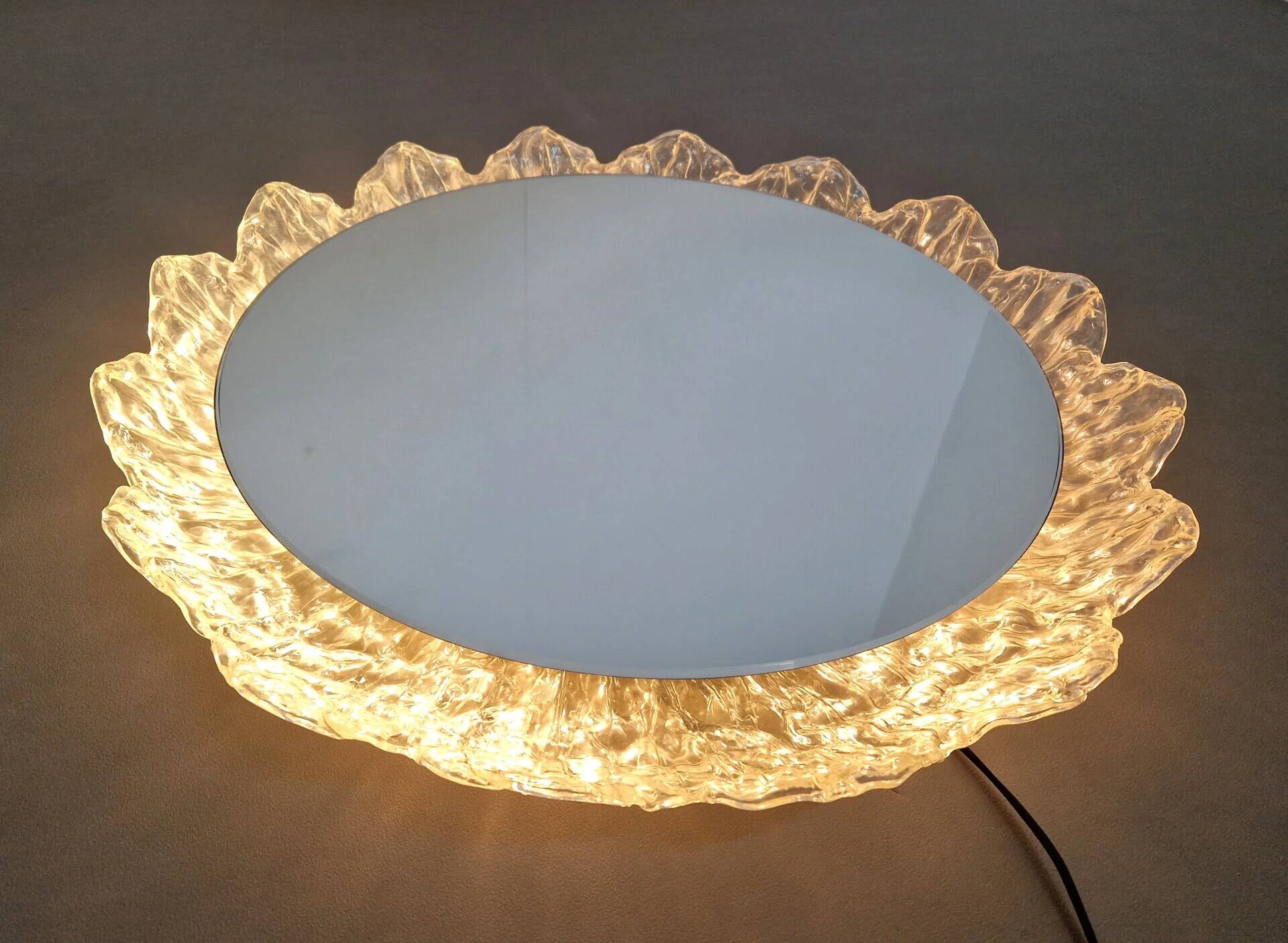 Vintage Schöninger wall mirror with lights | 1960s