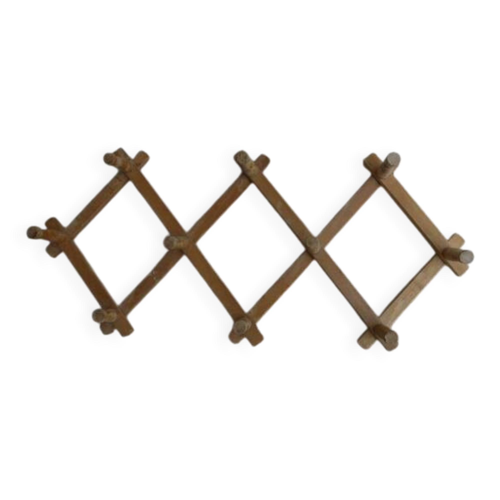 Wooden accordion coat rack