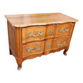 commode arbaléte d époque louis XV en noyer du 18e siécle
