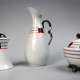 Art Deco porcelain condiment set