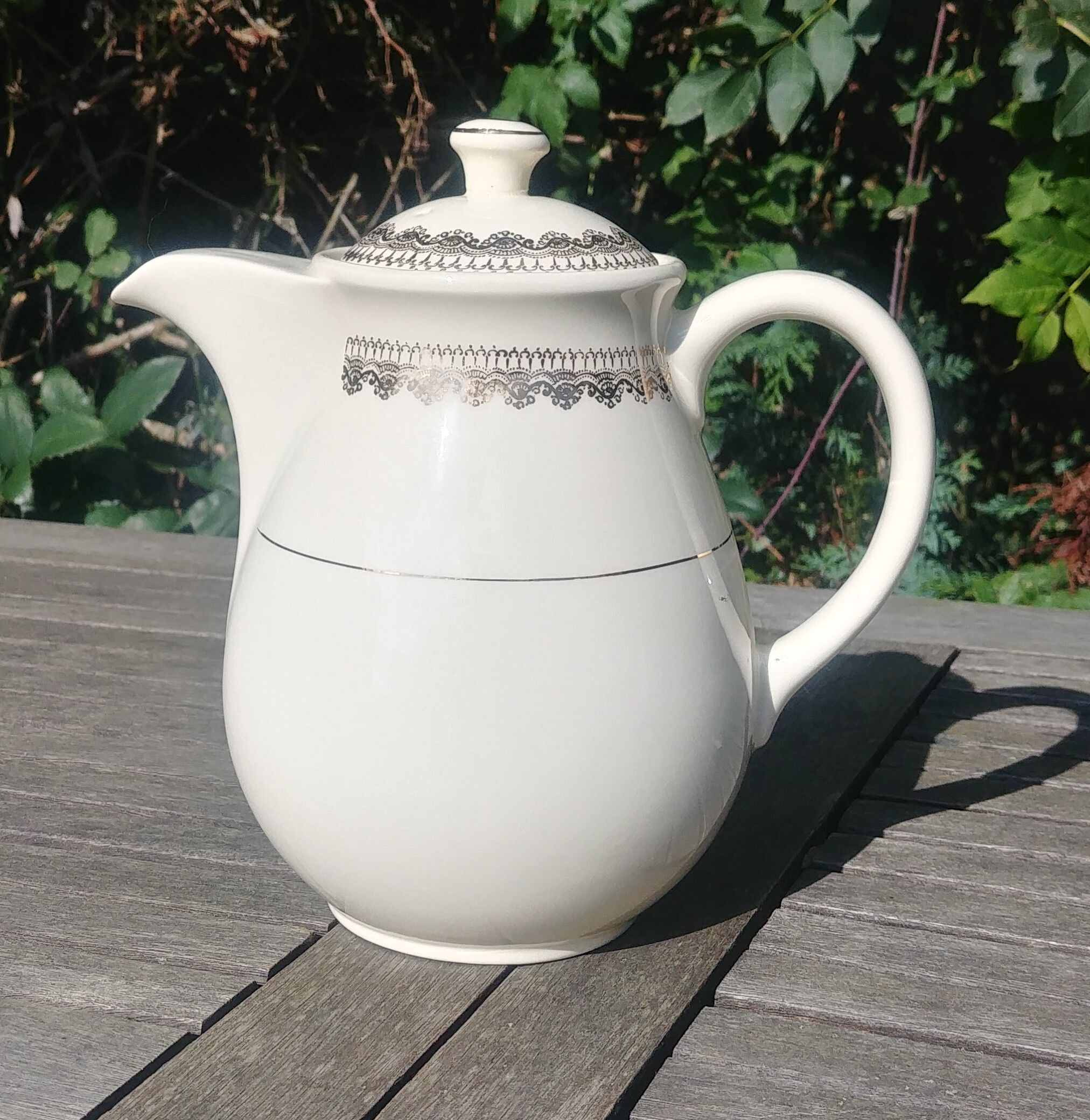 Large Teapot/Coffee Maker Vintage 50s/60s from Villeroy&Boch Mettlach Made in France Saar