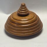 Dutch modernist wood turnt container or pot