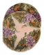 Assiettes barbotine grappes de raisin Onnaing fin XIXème