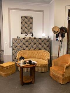 Golden yellow Toad sofa