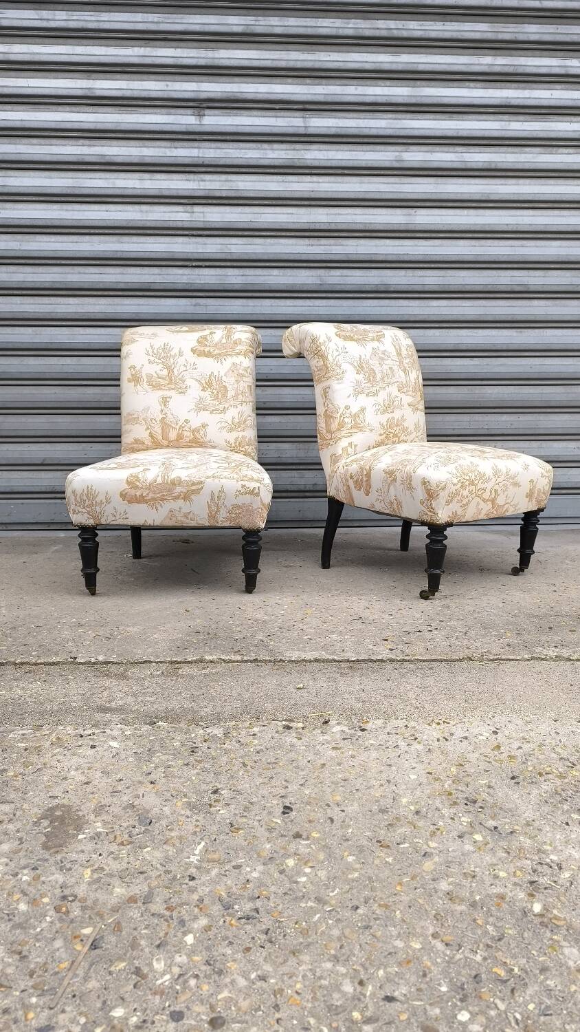 Pair of 1950s cocktail armchairs