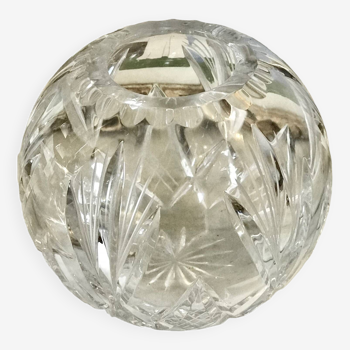 St louis clear crystal ball vase