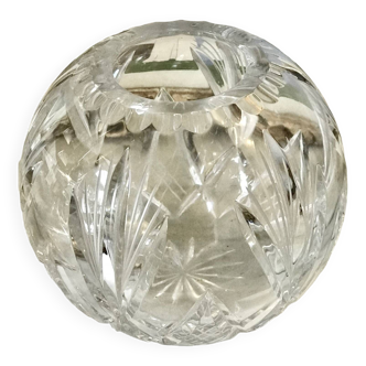 St Louis Clear Crystal Ball Vase