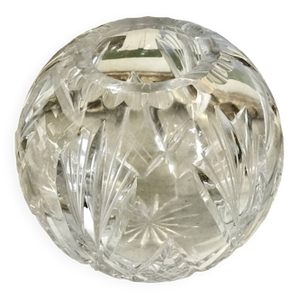 Vase boule en cristal clair st louis