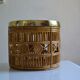 Bamboo and brass basket circa 1960 italy
