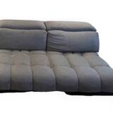 XXL modular sofa, designer sofa, gray fabric sofa