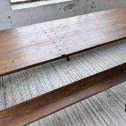 XXL trestle farm table 4m and its benches
