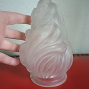 Old flame tulip frosted glass - Torch 17cm