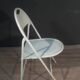 Series of 4 metal folding chairs