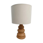 Lampe vintage en bois naturel