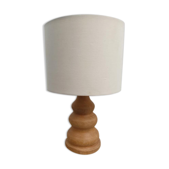 Vintage lamp in natural wood