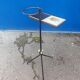 Ashtray door tripod steel and vintage ceramic tiles
