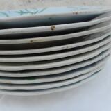 Set of 10 flat plates E.Lachennal