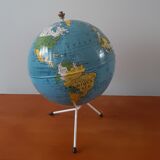 Globe world map in metal tripod maps taride