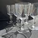 Baccarat – glasses size n°2 - art nouveau - blown plain crystal - service vence