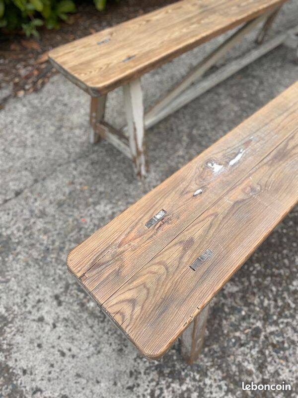 Wooden benches - 3m