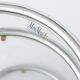 Table d'appoint vintage en chrome et verre, Allemagne années 1970, style mid-century moderne ronde.