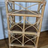 Rattan shelf