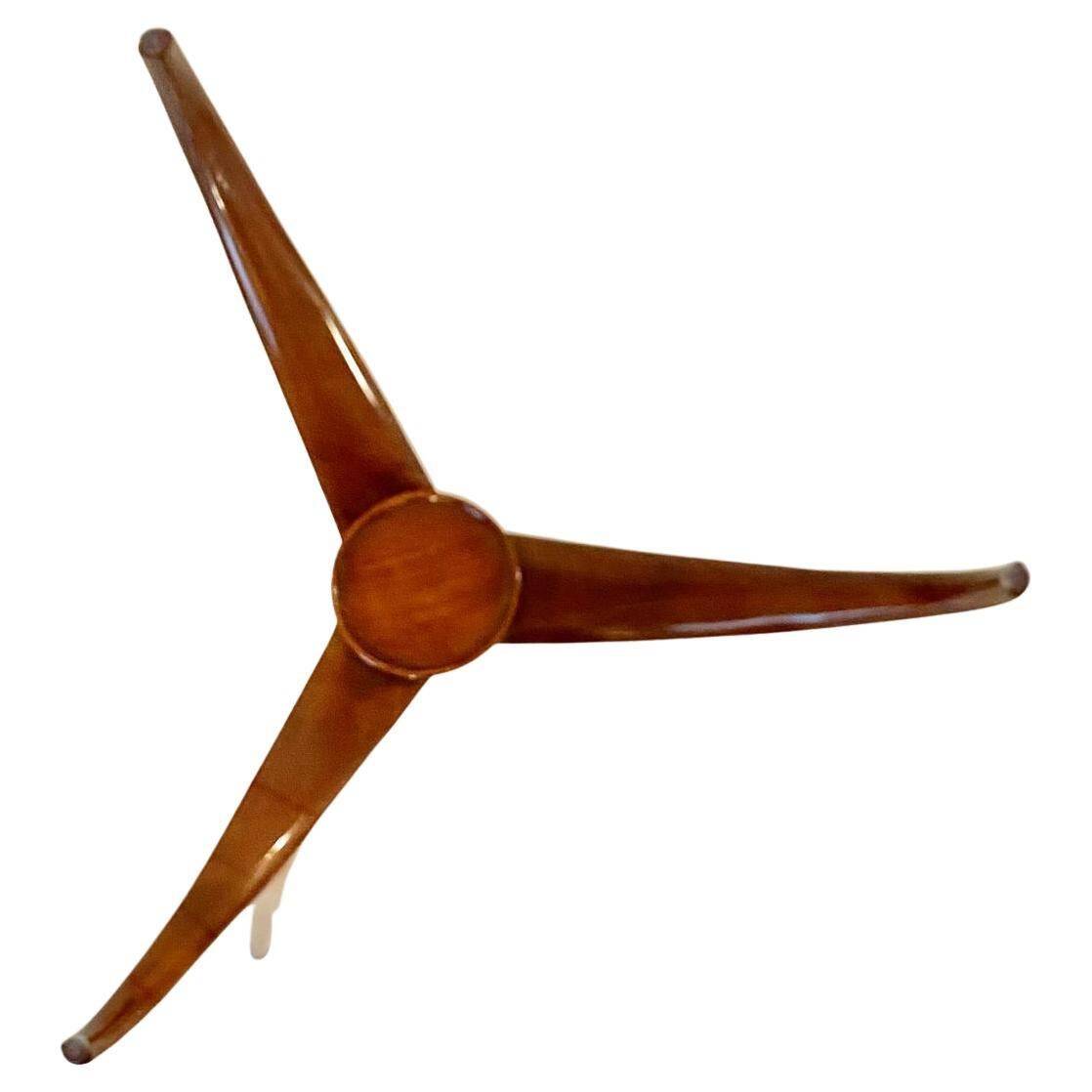 Table araignée en bois du milieu du siècle, dans le style de Carlo De Carli Italie années 1950