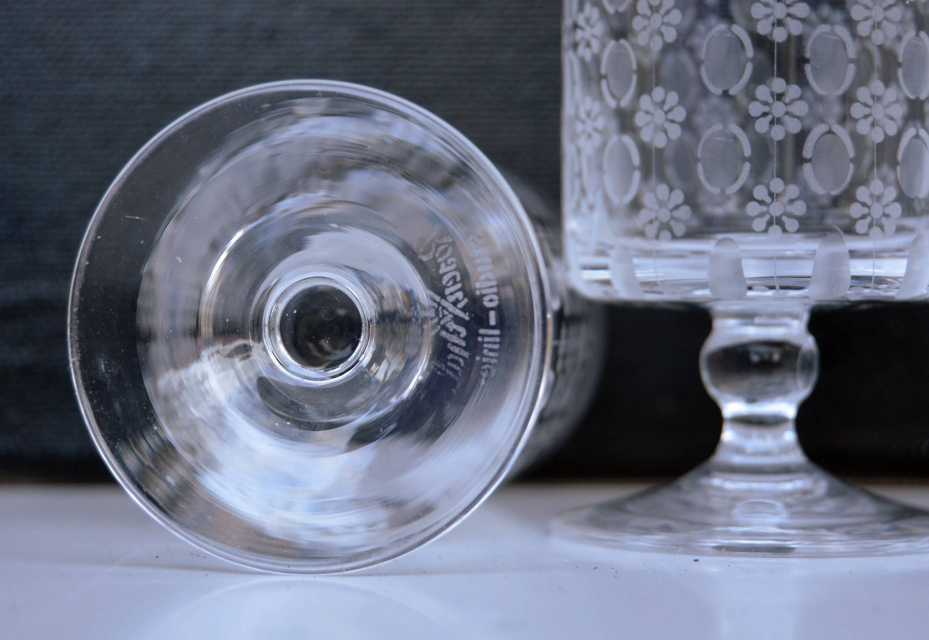 9 verres à liqueur motif Romance de Rosenthal