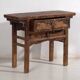 Console ancienne en orme avec ferronnerie – Chine, circa 1900