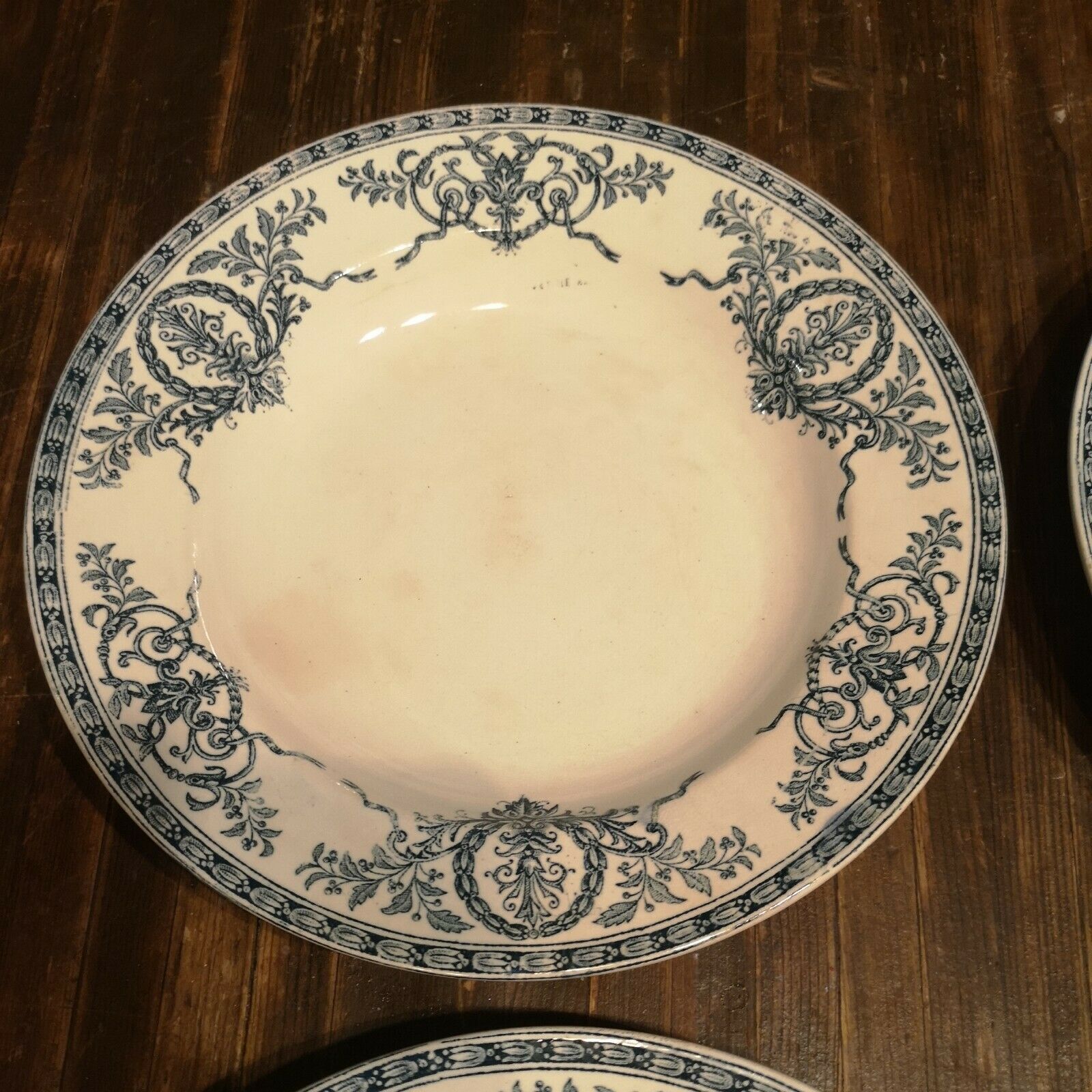 Series of 4 plates earth of iron LG Austerlitz