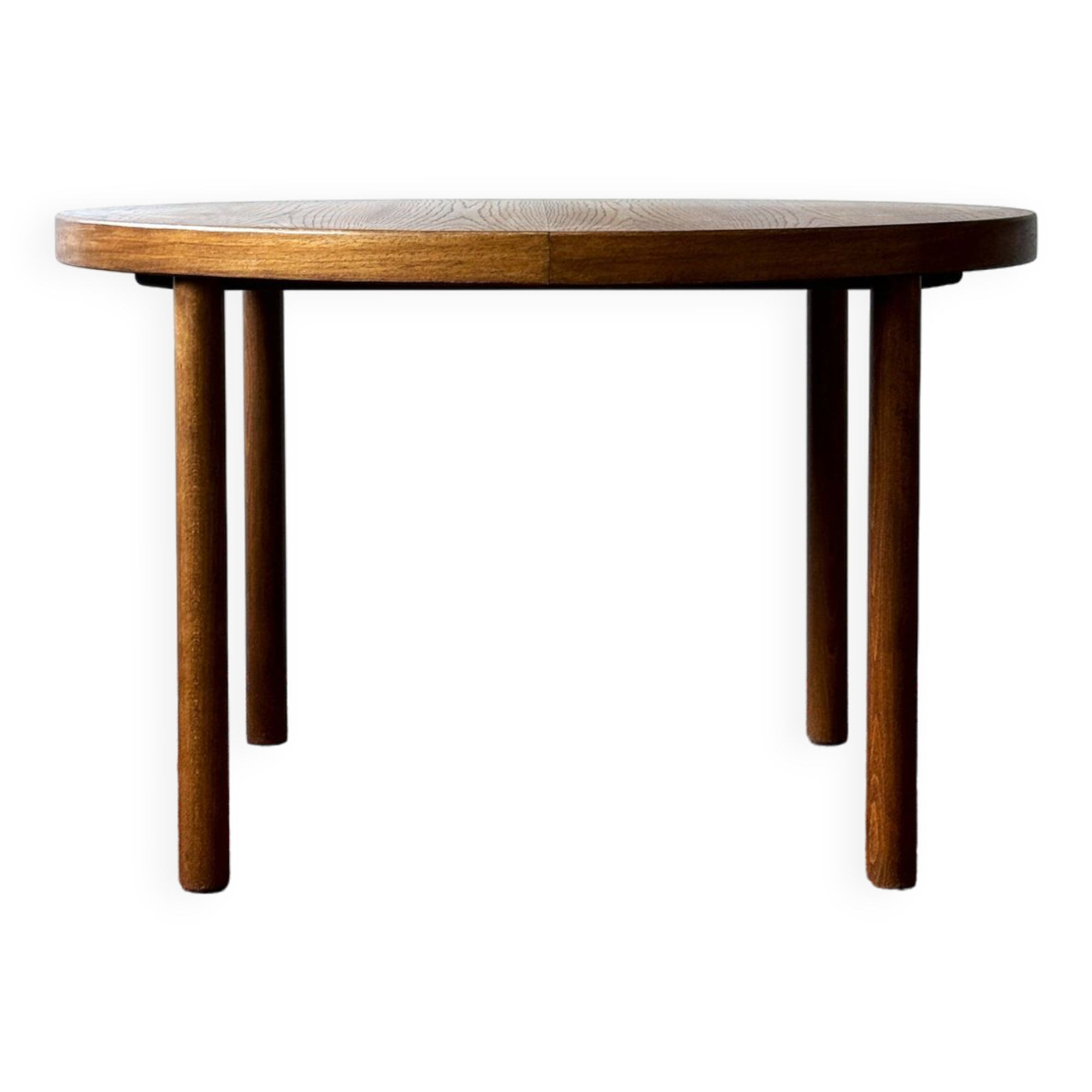 Expandable oak table, denmark 1960s/1970s, vintage, mid-c modern