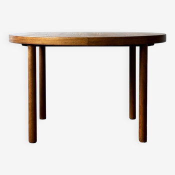 Expandable oak table, denmark 1960s/1970s, vintage, mid-c modern