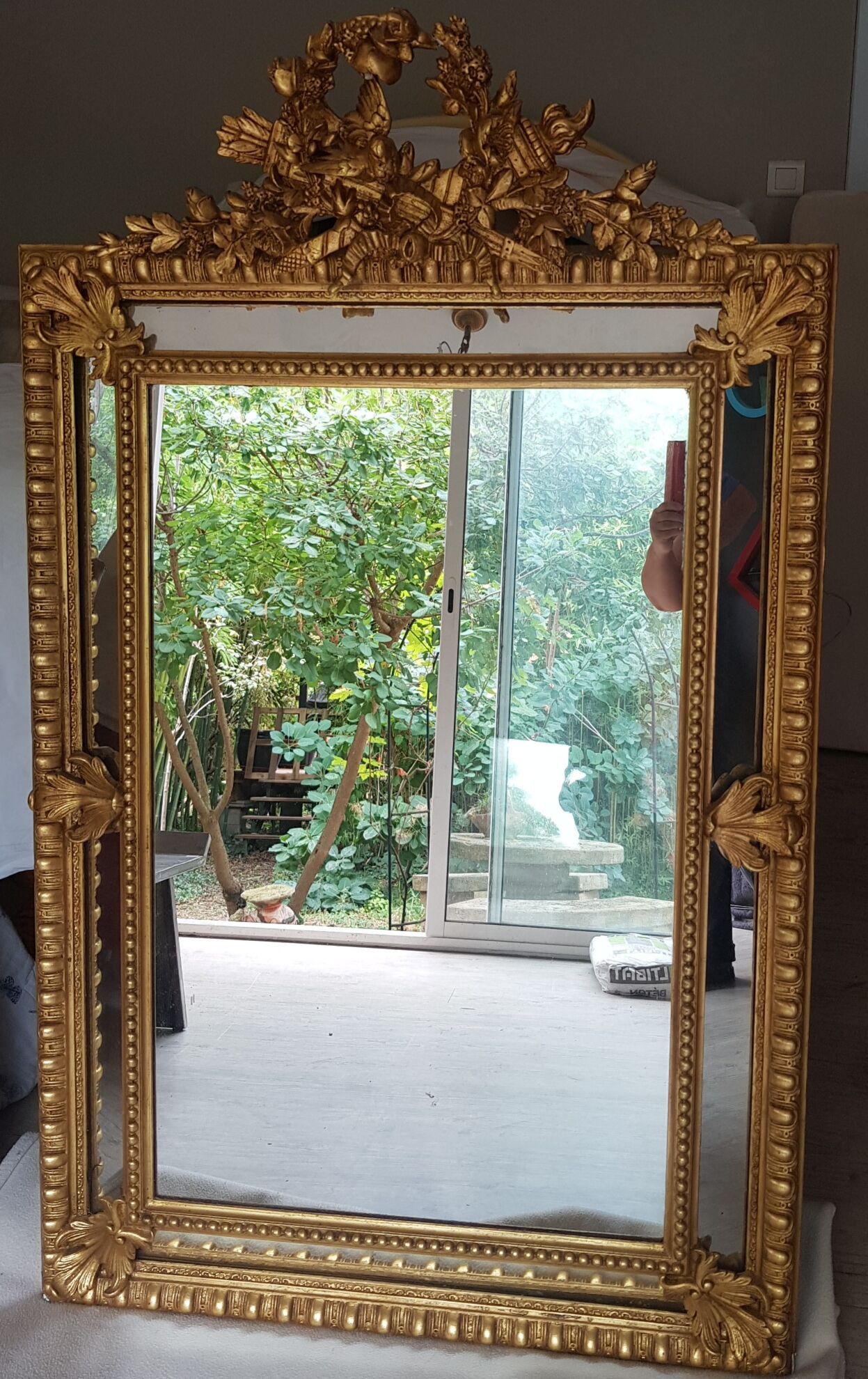 Golden parclose mirror