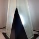 Murano Pair of 2 Lamps Glass Plate Two-material Vintage 1980 DLG Vetro