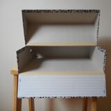 3 folder storage boxes