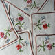 12 embroidered tea towels