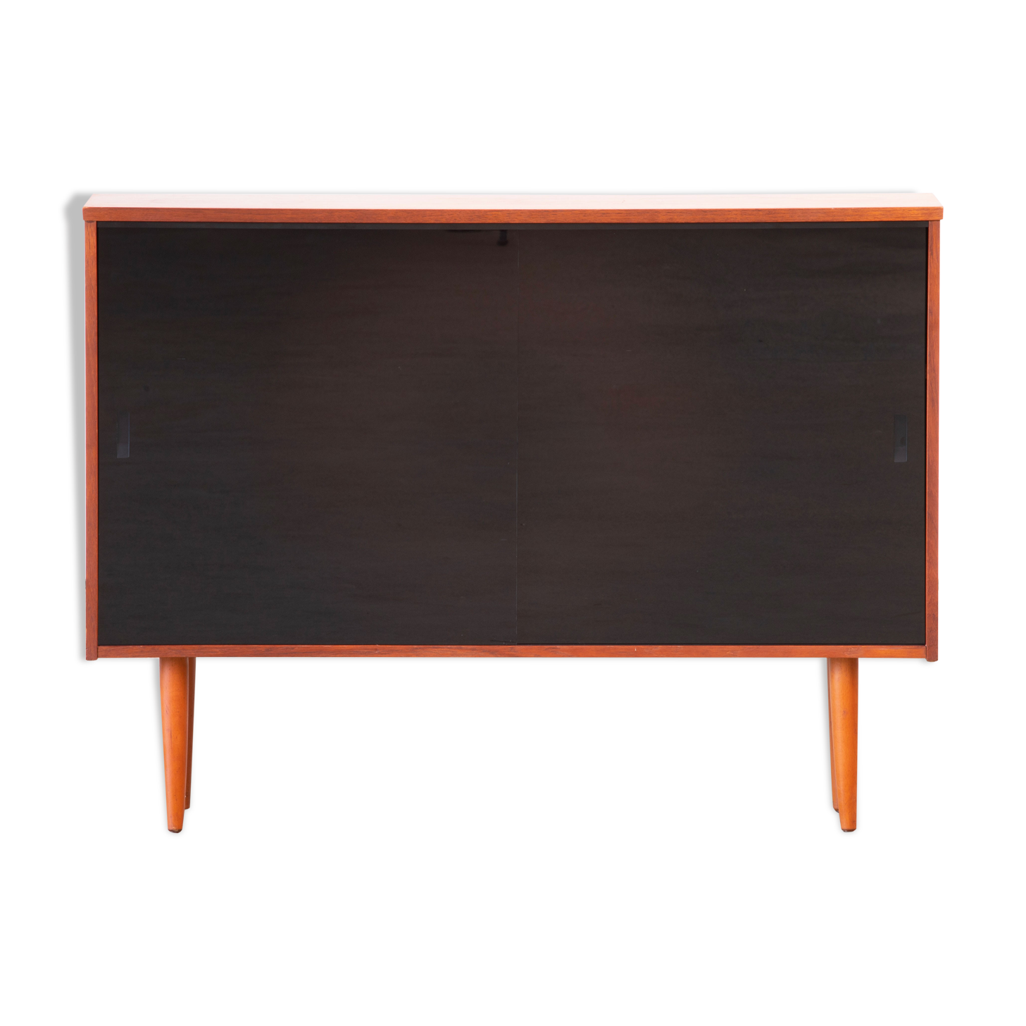 Vintage teak and glass sideboard 114cm
