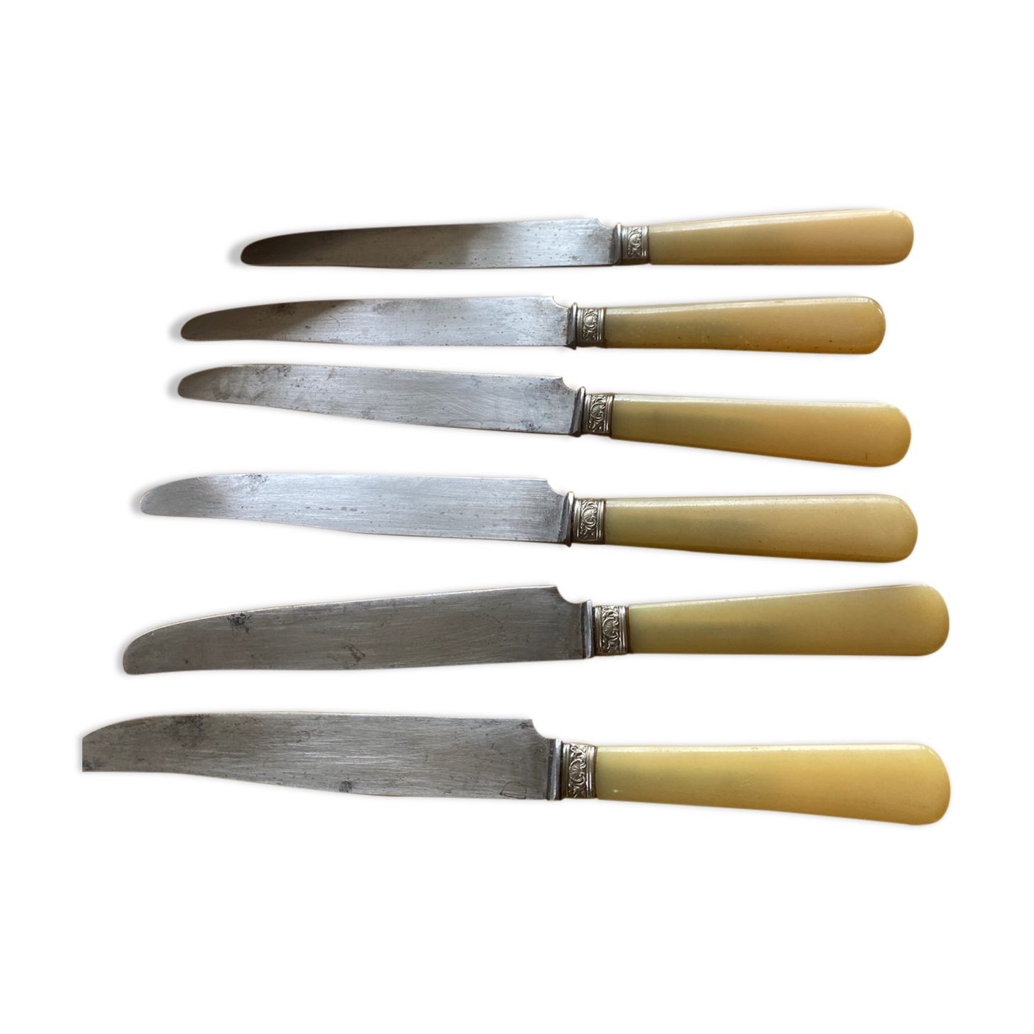 Box of 6 antique knives