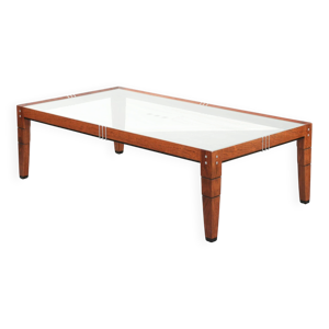 Table basse Art Déco - plateau verre