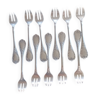 Christofle marly model - 11 oyster forks