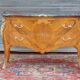 Curved dresser, Louis XV style marquetry