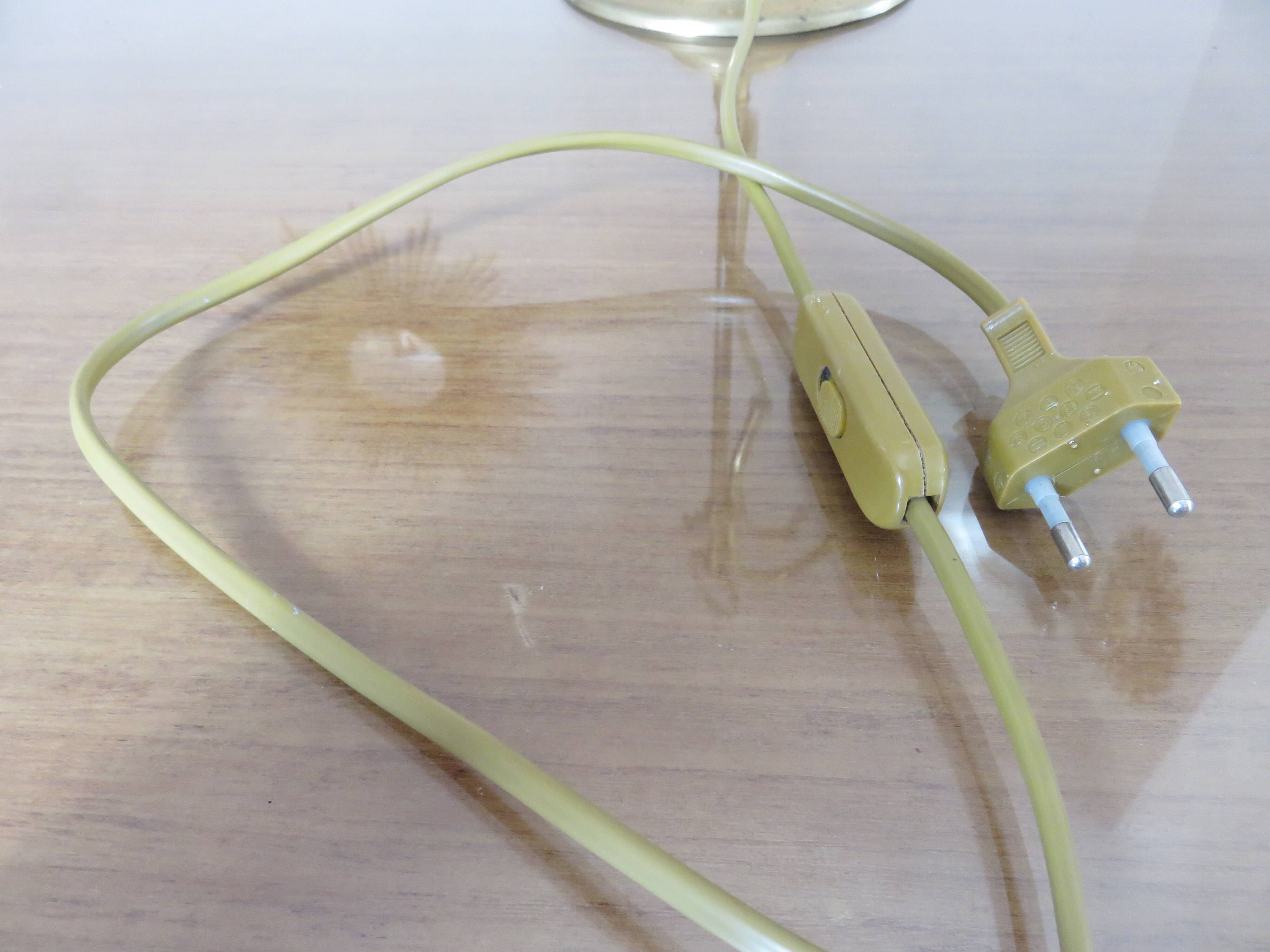 Art nouveau lamp in bronze and frosted glass tulip