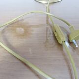Art nouveau lamp in bronze and frosted glass tulip