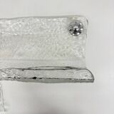 Set of Grohe ice glass bathroom set towel hanger, soap tray and plateau