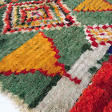 Moroccan Berber carpet Boucherouite 151x105cm