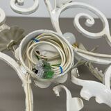 1 de 3 xxl 73cm blanc Métal Florentiner Applique murale de théâtre, Italie, années 1970